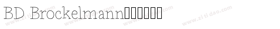 BD Brockelmann字体转换